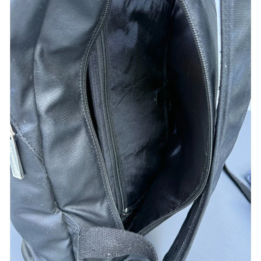 The Honest Company Black Faux Leather Vegan Backpack Diaper Bag
